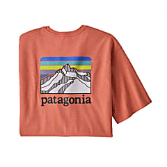 Patagonia M LINE LOGO RIDGE POCKET RESPONSIBILI-TEE, Coho Coral