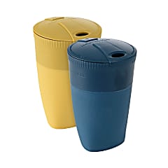 Light My Fire PACK UP CUP BIO 2-PACK, Musty Yellow - Hazy Blue