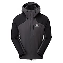 Mountain Equipment M FRONTIER HOODED JACKET, Anvil Grey - Black