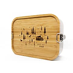 Roadtyping WILD AND FREE LUNCH BOX, Silber - Holz