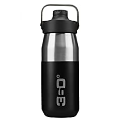 360 Degrees VACUUM INSULATED STAINLESS WIDE MOUTH BOTTLE WITH SIP CAP, Black
