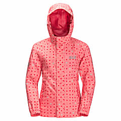 Jack Wolfskin KIDS TUCAN DOTTED JACKET, Apricot Coral All Over