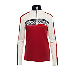 Dale of Norway W DYSTINGEN SWEATER, Raspberry - Offwhite - Navy