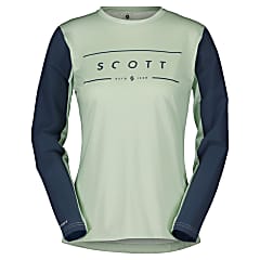 Scott W TRAIL VERTIC L/SL TEE, Fresh Green - Metal Blue