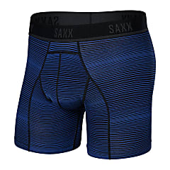 Saxx M KINETIC LIGHT COMPRESSION MESH BOXER BRIEF, Variegated Stripe - Blue