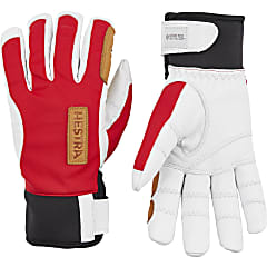 Hestra ERGO GRIP ACTIVE WOOL TERRY, Red - Offwhite