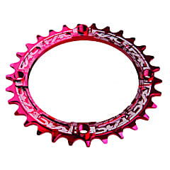 Race Face CHAINRING NARROW WIDE 4-BOLT 104MM 10/11/12-SPEED 30/32/34T, Red