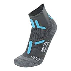Uyn W TREKKING 2IN LOW CUT SOCKS, Anthracite - Turquoise