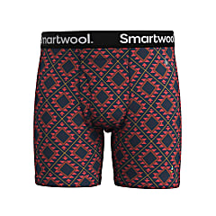 Smartwool M MERINO PRINT BOXER BRIEF BOXED, Scarlet Red