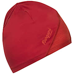 Bergans CECILIE V2 LIGHT WOOL BEANIE, Red Leaf - Energy Red