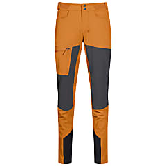 Bergans CECILIE MOUNTAIN SOFTSHELL PANTS, Cloudberry Yellow - Solid Dark Grey