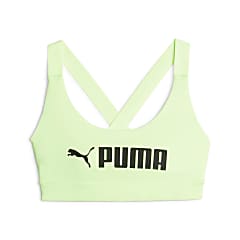 Puma W MID IMPACT PUMA FIT BRA, Speed Green - Puma Black