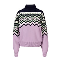 Dale of Norway W RANDABERG SWEATER, Lavender - Navy - Offwhite - Green