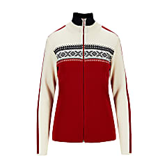 Dale of Norway W DYSTINGEN JACKET, Raspberry - Offwhite - Navy