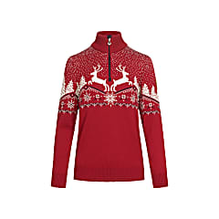 Dale of Norway W DALE CHRISTMAS SWEATER, Red Rose - Offwhite - Navy