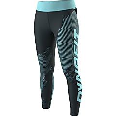 Dynafit W ULTRA GRAPHIC LONG TIGHTS, Blueberry - Marine Blue