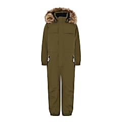 Color Kids KIDS COVERALL WITH FAKE FUR 3, Dark Olive