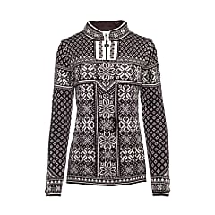 Dale of Norway W PEACE SWEATER, Aubergine - Offwhite