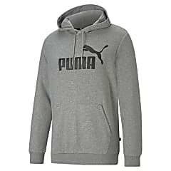Buy Puma M ESSENTIALS BIG LOGO HOODIE Medium Gray Heather online now www.exxpozed