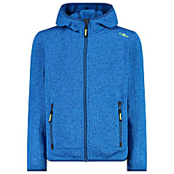 CMP BOYS JACKET FIX HOOD JACQUARD KNITTED Petrol Aluminio Fast and cheap shipping www.exxpozed