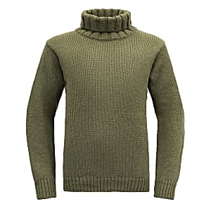 Devold of Norway Nansen Wool High Neck Sweater Green M Man