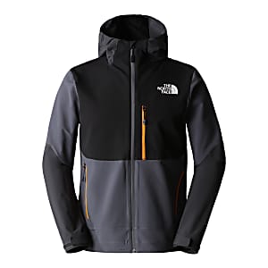 The North Face M DAWN TURN HYBRID SOFTSHELL JACKET Vanadis Grey Asphalt Grey TNF Black Free Shipping starts at 60 www.exxpozed