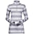 Bergans SOLEIE LADY HALF ZIP, Aluminium - Solid Light Grey Striped