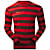 Bergans AKELEIE SHIRT, Dark Maroon - Bright Red Striped