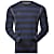 Bergans AKELEIE SHIRT, Night Blue Striped - Solid Grey
