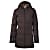 Y by Nordisk W AUKEA BONDED DOWN COAT, Seal Brown - Sandshell
