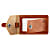 Fjallraven LEATHER LUGGAGE TAG, Leather Cognac
