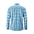 Maier Sports M LORENSIS L/S OVERSIZE, Blue - Yellow Check
