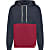 SOMWR M SOMWR HOODIE, India Ink Blue - Rhubarb Red