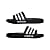adidas ADILETTE SHOWER, Core Black Stripes - FTWR White - Core Black