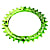 Race Face CHAINRING NARROW WIDE 4-BOLT 104MM 10/11/12-SPEED 30/32/34T, Green