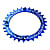 Race Face CHAINRING NARROW WIDE 4-BOLT 104MM 10/11/12-SPEED 36/38T, Blue