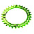Race Face CHAINRING NARROW WIDE 4-BOLT 104MM 10/11/12-SPEED 36/38T, Green
