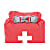 Exped FOLD DRYBAG FIRST AID M, Signalrot