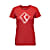 Black Diamond W CHALKED UP 2.0 SS TEE, Coral Red