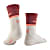 CEP W THE RUN COMPRESSION SOCKS MID CUT, Red - Offwhite