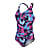Speedo W SHAPING PRINTED V NECK 1 PIECE, Blue - Pink