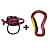 Grivel MASTER PRO BELAY KIT K10G CLEPSYDRA TWIN GATE, Red Polished