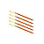 Exped TUBE PEG 5-PACK, Orange
