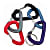 Black Diamond JIVEWIRE ACCESSORY CARABINER SMALL, Farblich sortiert