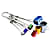 Black Diamond WIRED HEXENTRIC NUT SET NO. 4-10, Multicolour