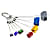Black Diamond WIRED HEXENTRIC NUT SET NO. 4-10, Multicolour