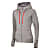 Ocun W HOODIE ZIPPER, Grey Paloma - Silver Scone