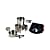 Tatonka ALCOHOL BURNER SET, Silver