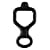 Petzl HUIT ANTIBRULURE, Schwarz
