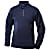 Devold NANSEN WOOL ZIP NECK, Dark Blue Melange
